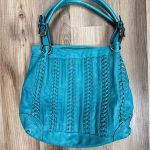 Big Buddha Teal Shoulder Bag